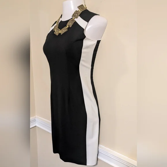 Calvin Klein Black and White Sleeveless Dress - Picture 9 of 10
